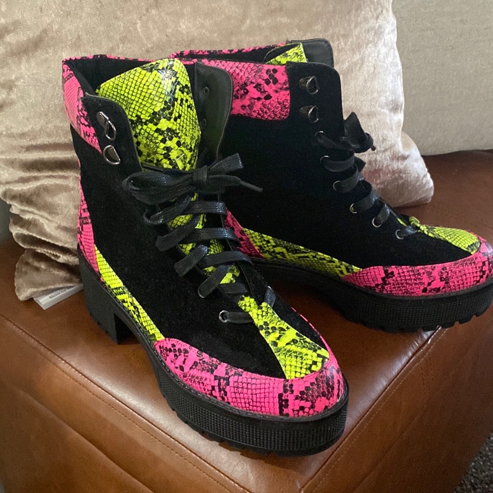 Neon Casual Boots